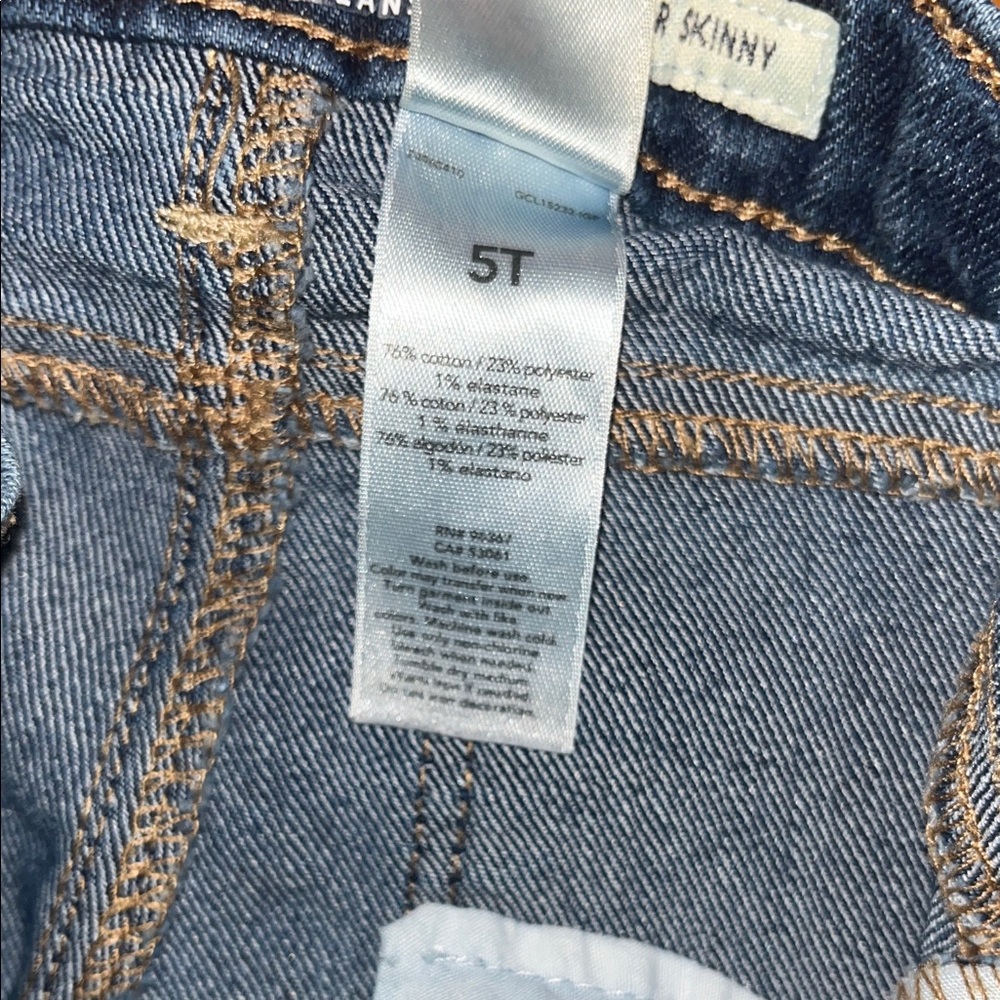OshKosh B’gosh Super Skinny Blue Denim Jeans Size 5T - Picture 5 of 11